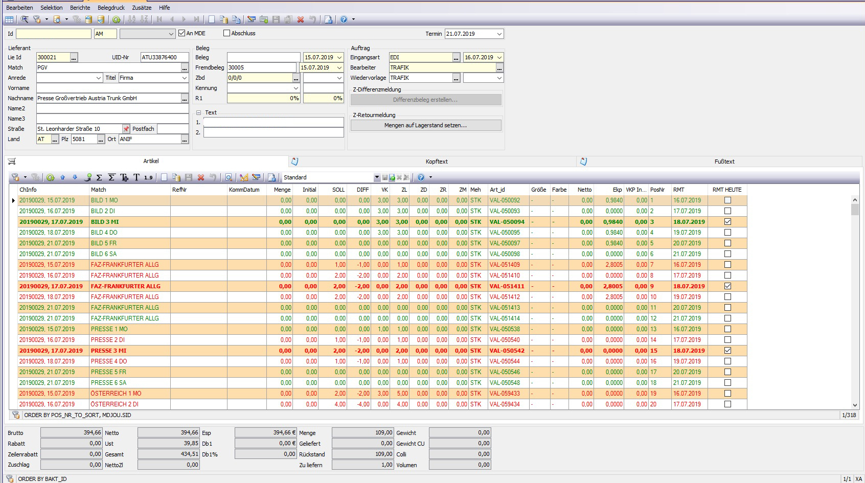 EH-2000 – Zeitschriften- und Presseverwaltung für Trafiken